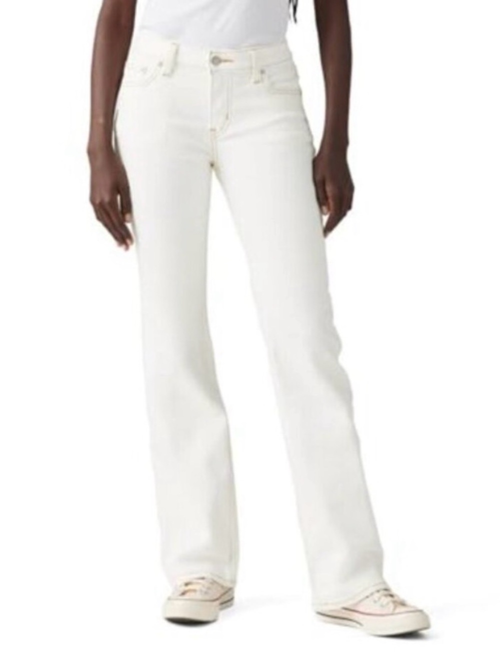 Levi’s super low bootcut white jeans size 32